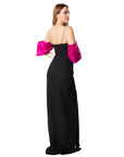 Strapless Waist Transparent Layered Tulle Skirt Long Dress