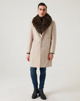 MUNTY Fox Fur Men's Cashmere Coat