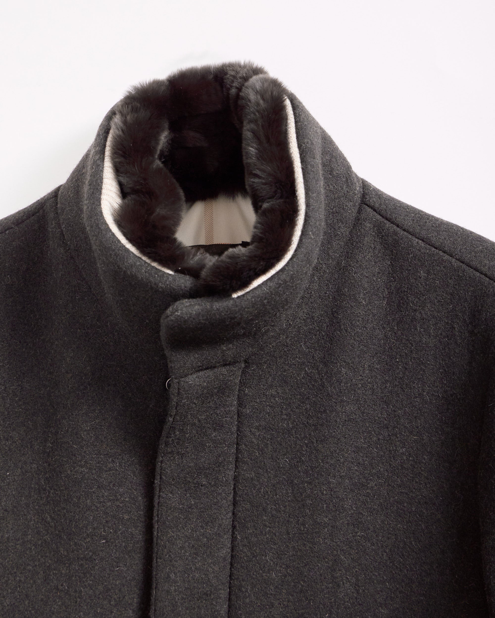 DORUK Rex Rabbit Fur Men's Cashmere Coat