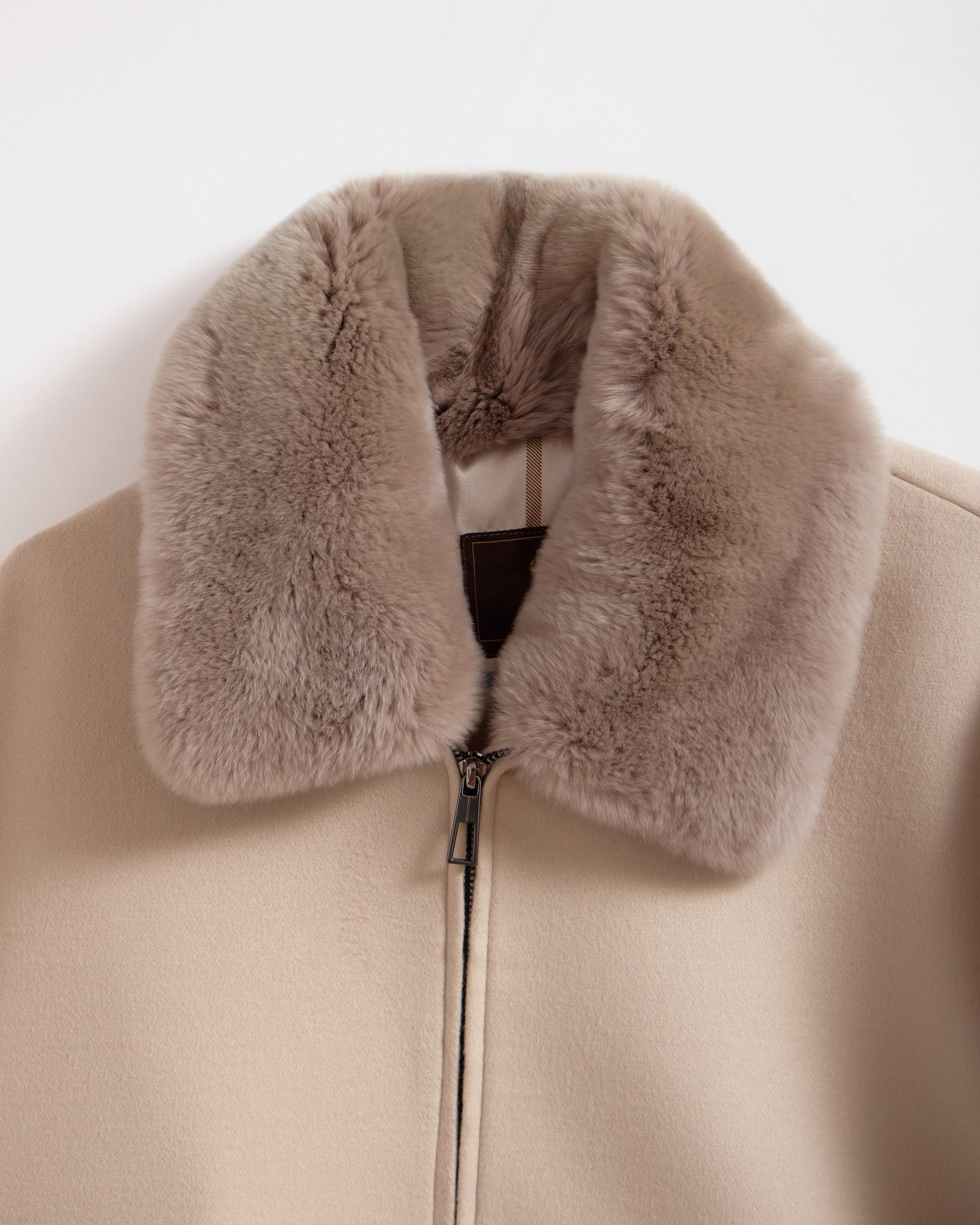 DORE Rex Rabbit Fur Men's Cashmere Coat