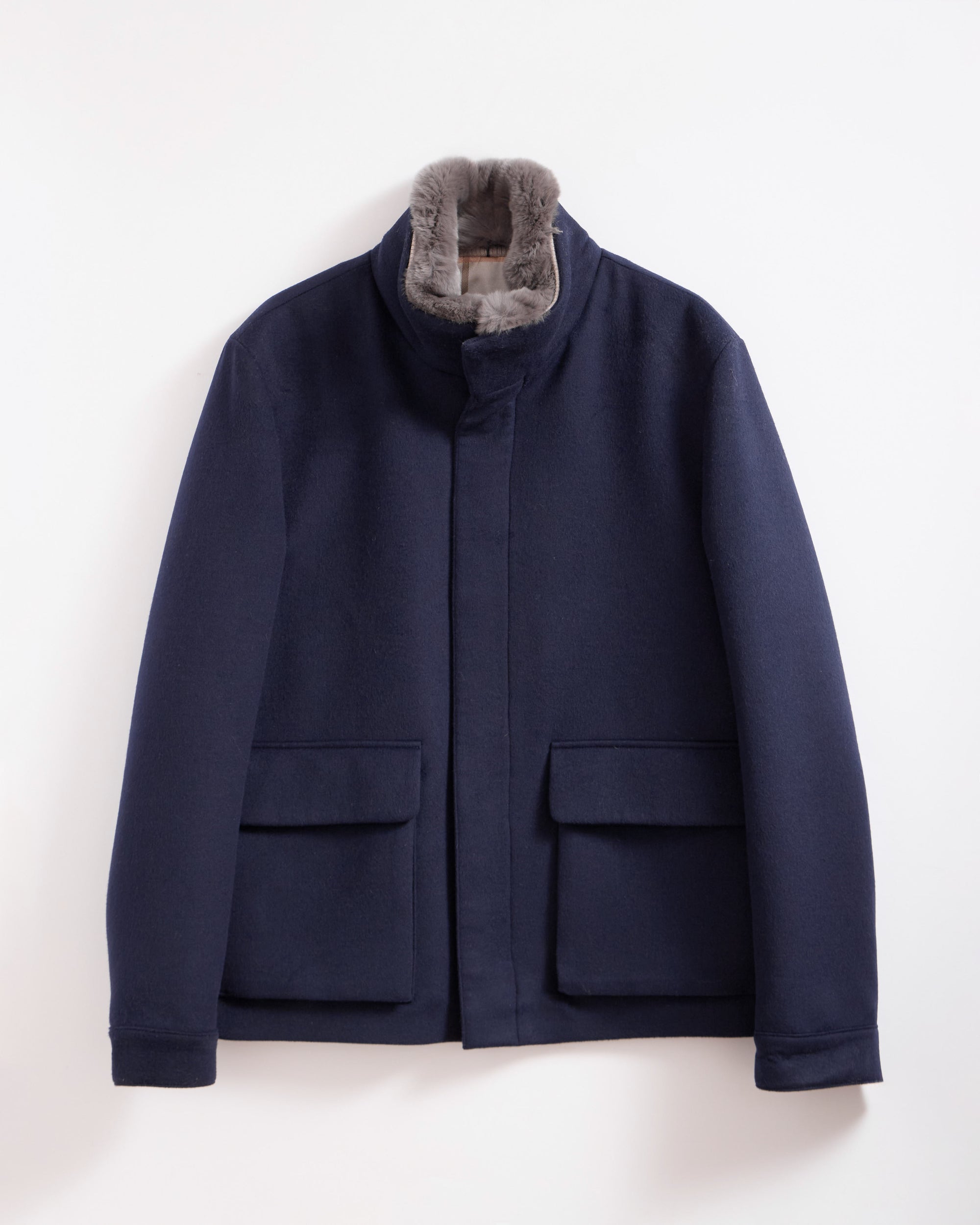 DORUK Rex Rabbit Fur Men's Cashmere Coat