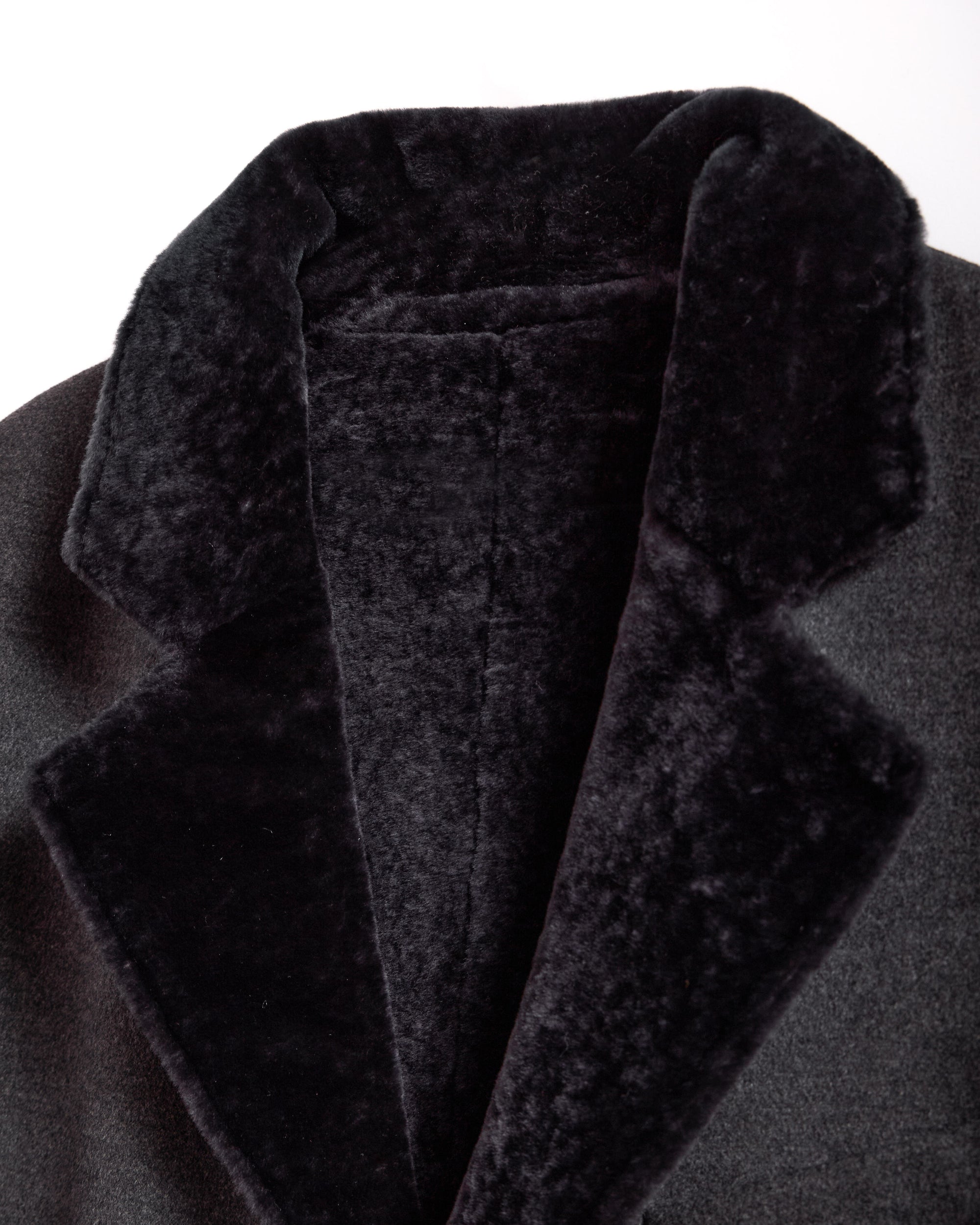 SALORI Lamb Fur Men's Cashmere French Coat
