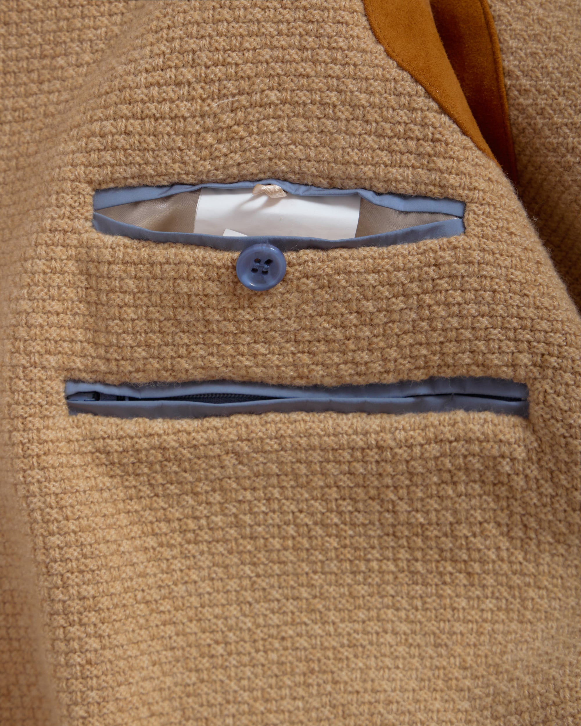 VIKO Waterproof Vest With k-Knitwear Lining and Rex Fur Collar