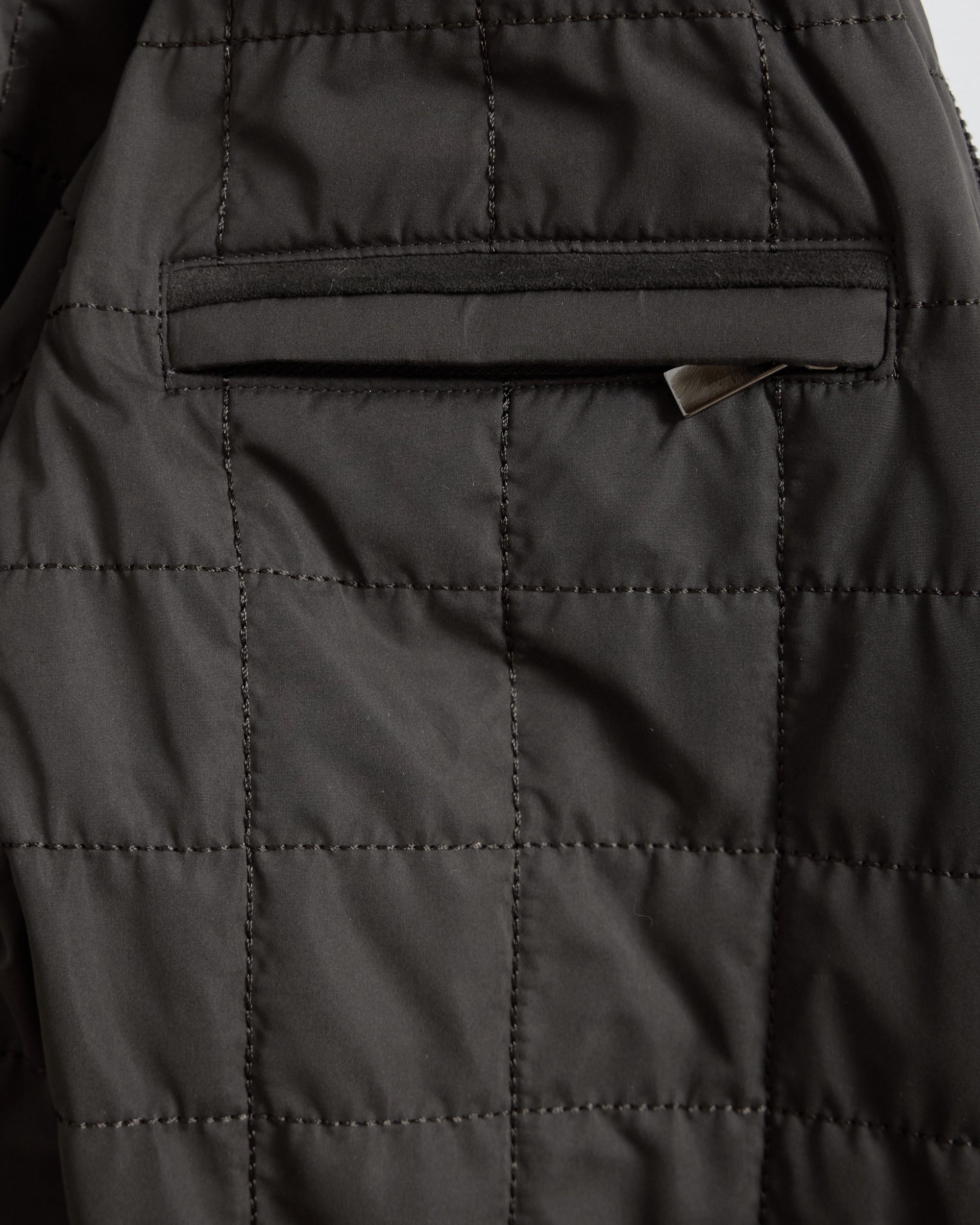 CORNELIANI Suede Leather Detailed Waterproof Jacket