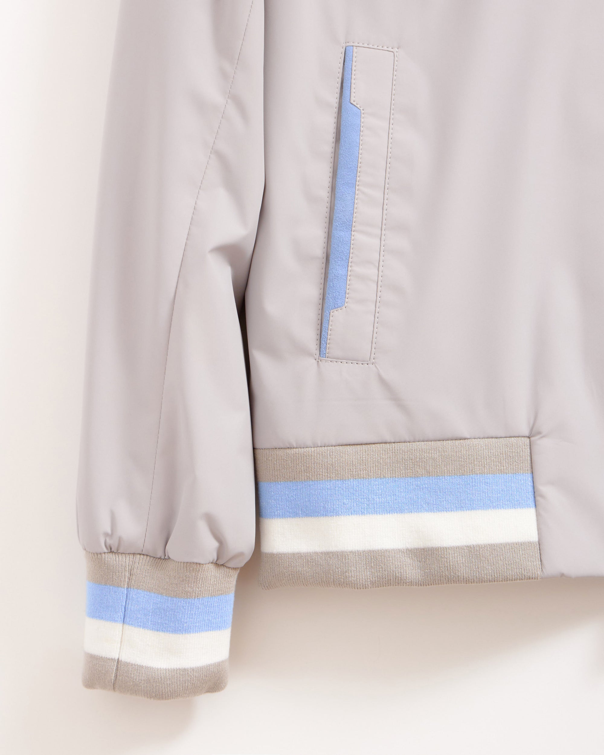 LOBA Knitwear Woven Fabric Detailed Waterproof Jacket