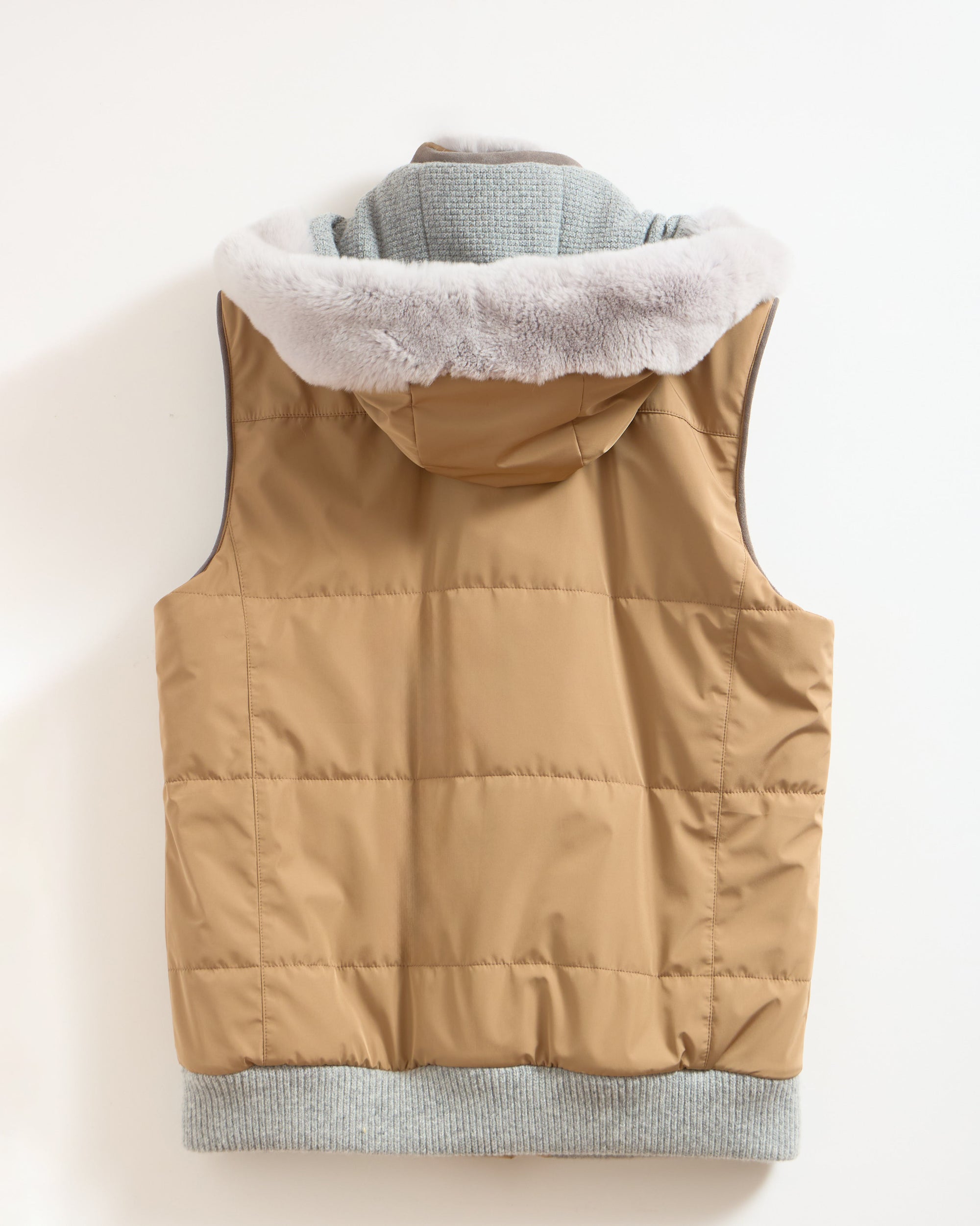 PUTSO Rex Rabbit Fur Waterproof Men's Vest