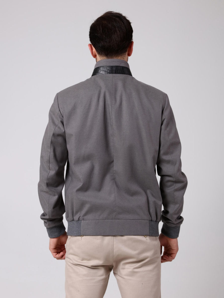 MIYA Phyton Detailed Linen Jacket