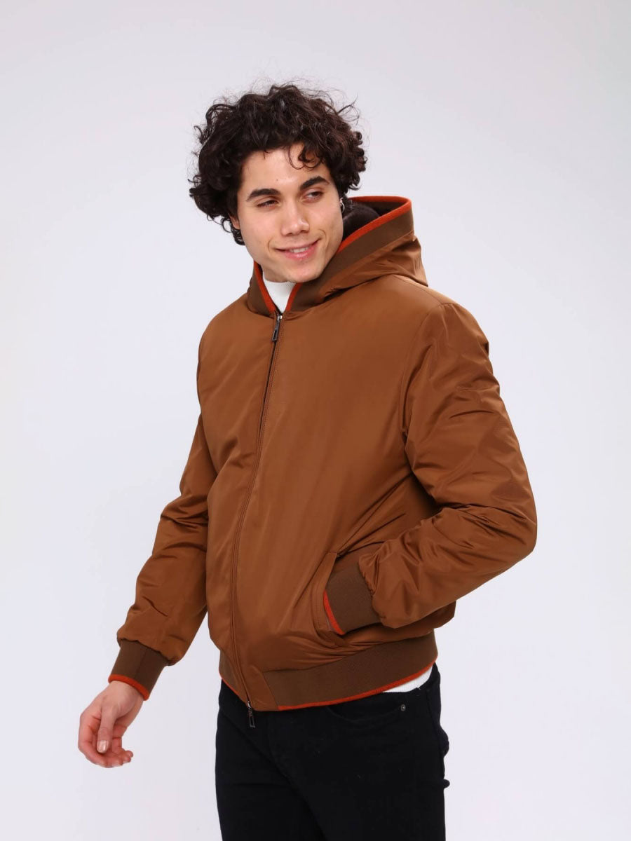 ROPE Rex Rabbit Fur Men's Waterproof Coat