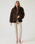 KOSH Brown Sable Fur Women's Coat