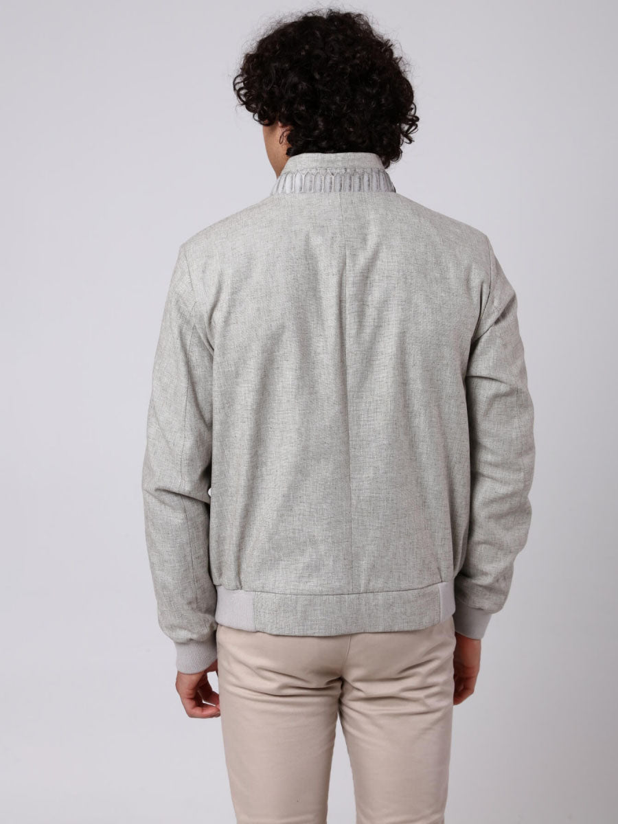 MIYA Phyton Detailed Linen Jacket
