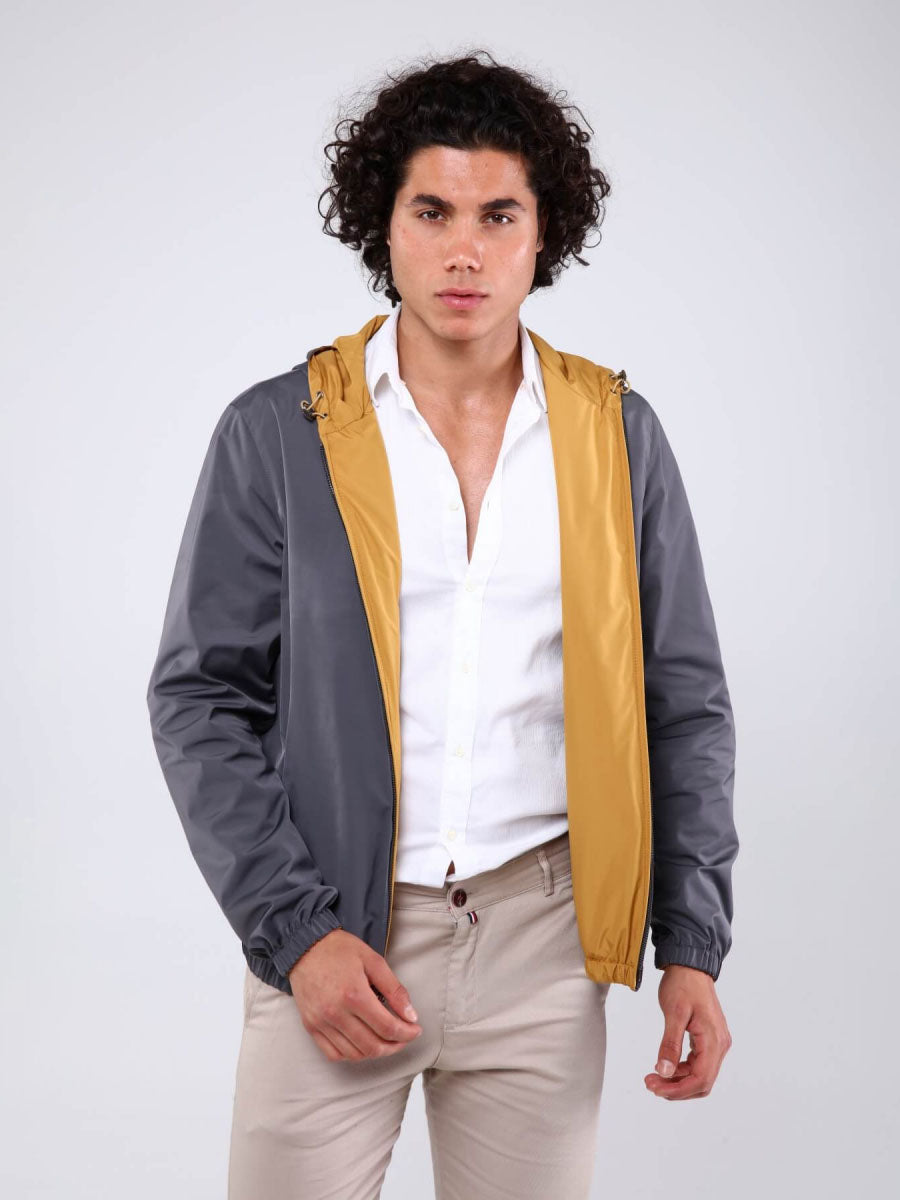 DUO BOMBER Hooded Waterproof Man Jacket