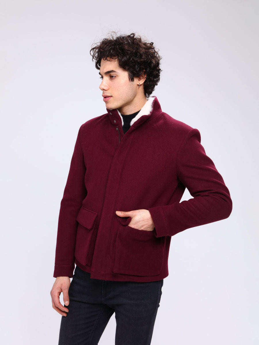DORUK Rex Rabbit Fur Men's Cashmere Coat