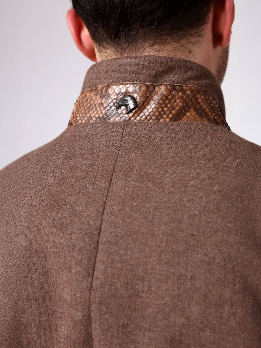 BELO Phyton Detailed Linen Men's Jacket