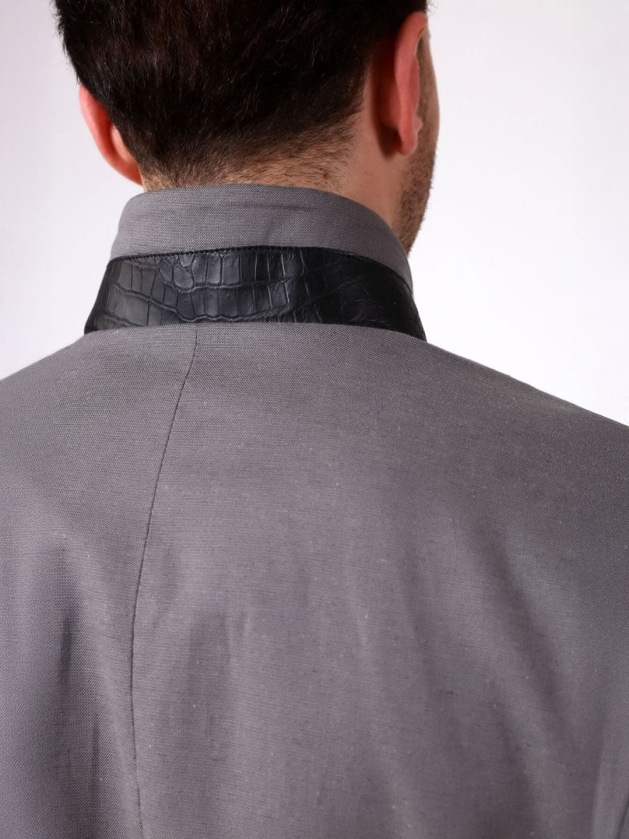 MIYA Phyton Detailed Linen Jacket