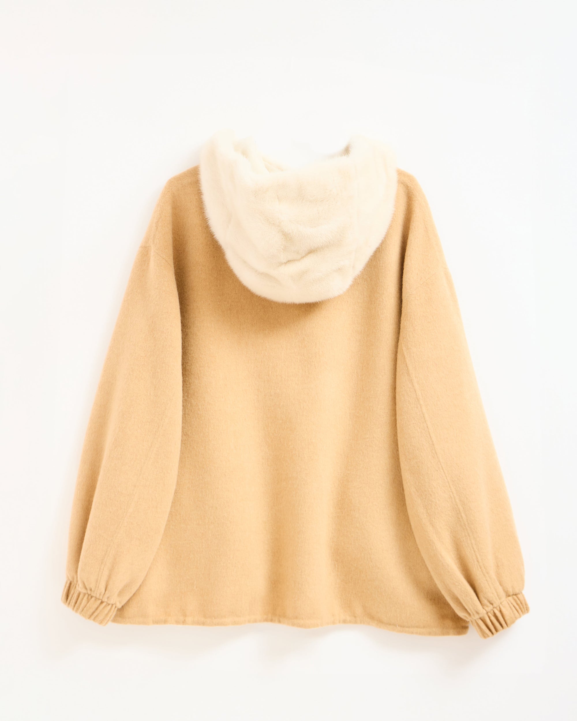 VIO Mink Fur Detailed Cashmere Fabric Women's Coat