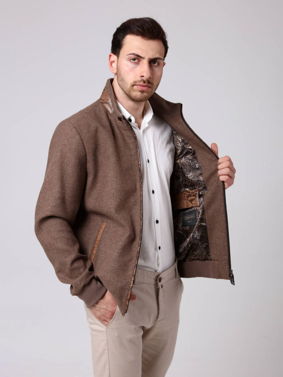 BELO Phyton Detailed Linen Men's Jacket