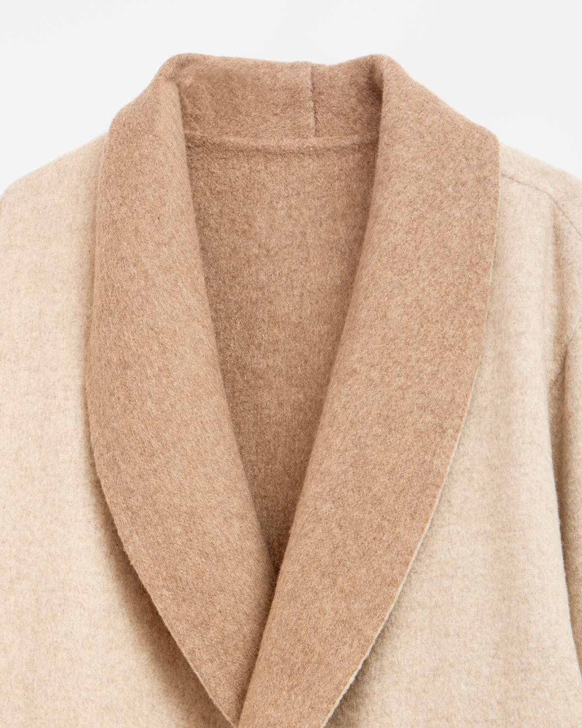 Oversized Alpaca Coat with Chinchilla Fur Cuffs