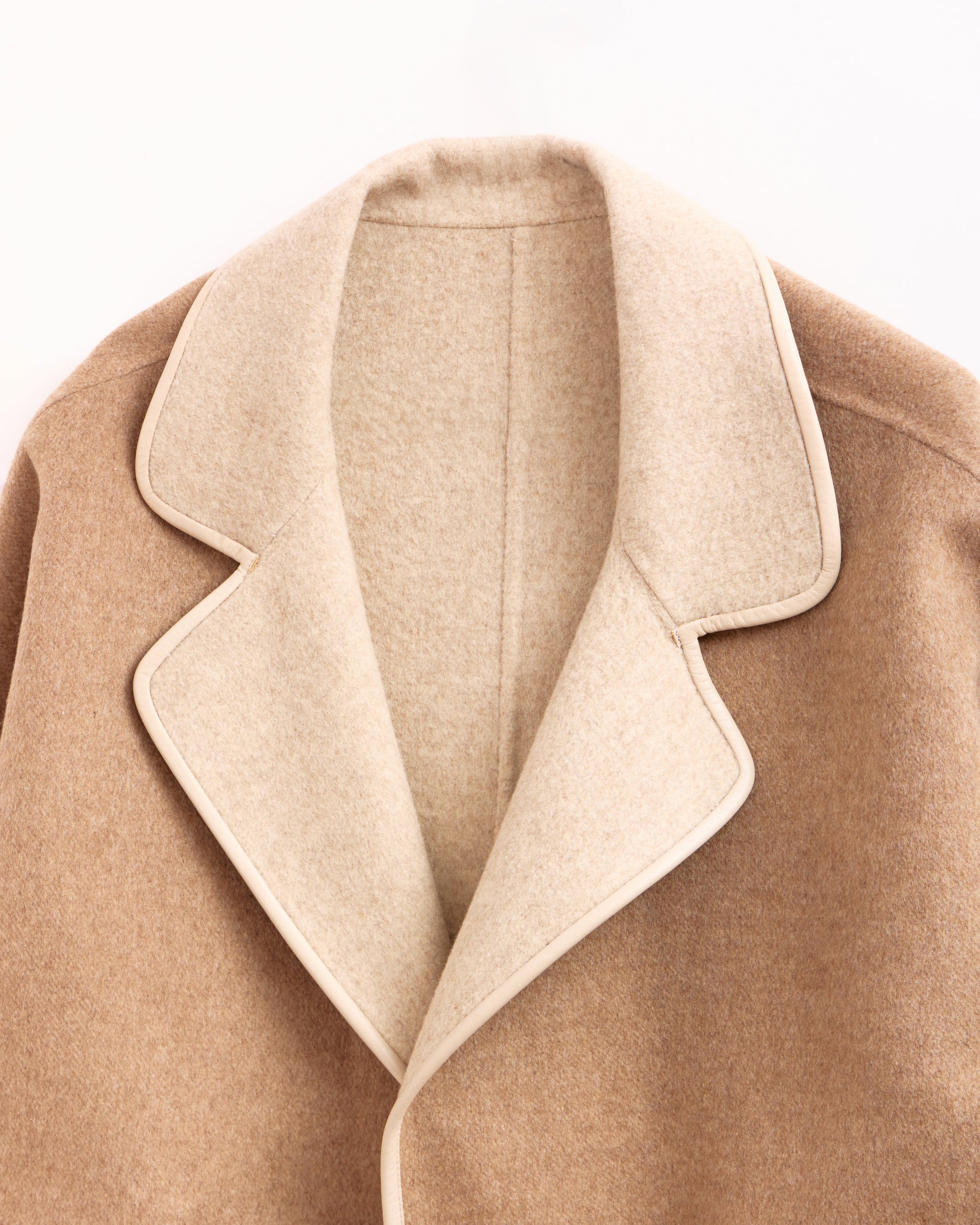 Romantic Cashmere Coat with Fur Accents