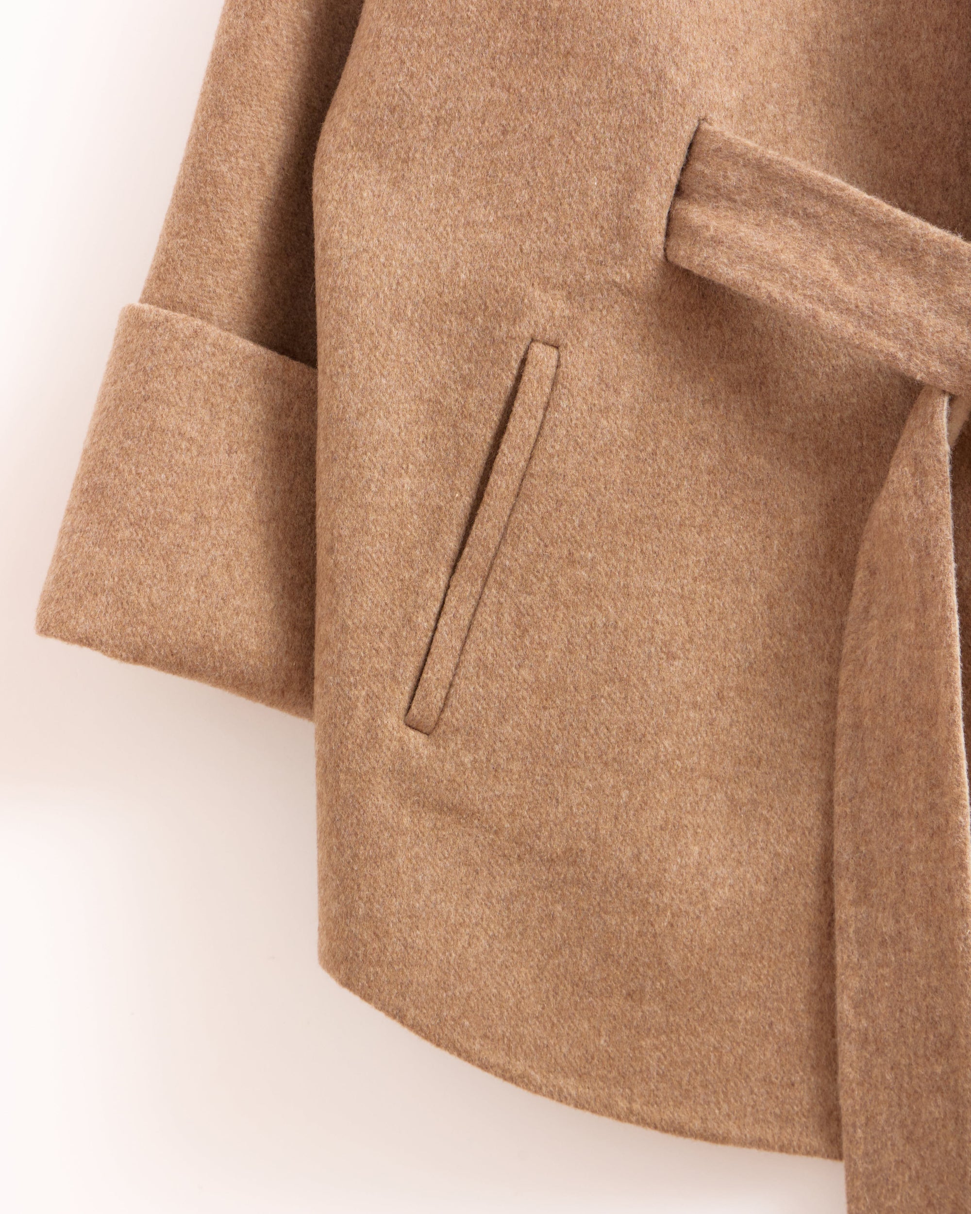 Romantic Cashmere Coat with Fur Accents