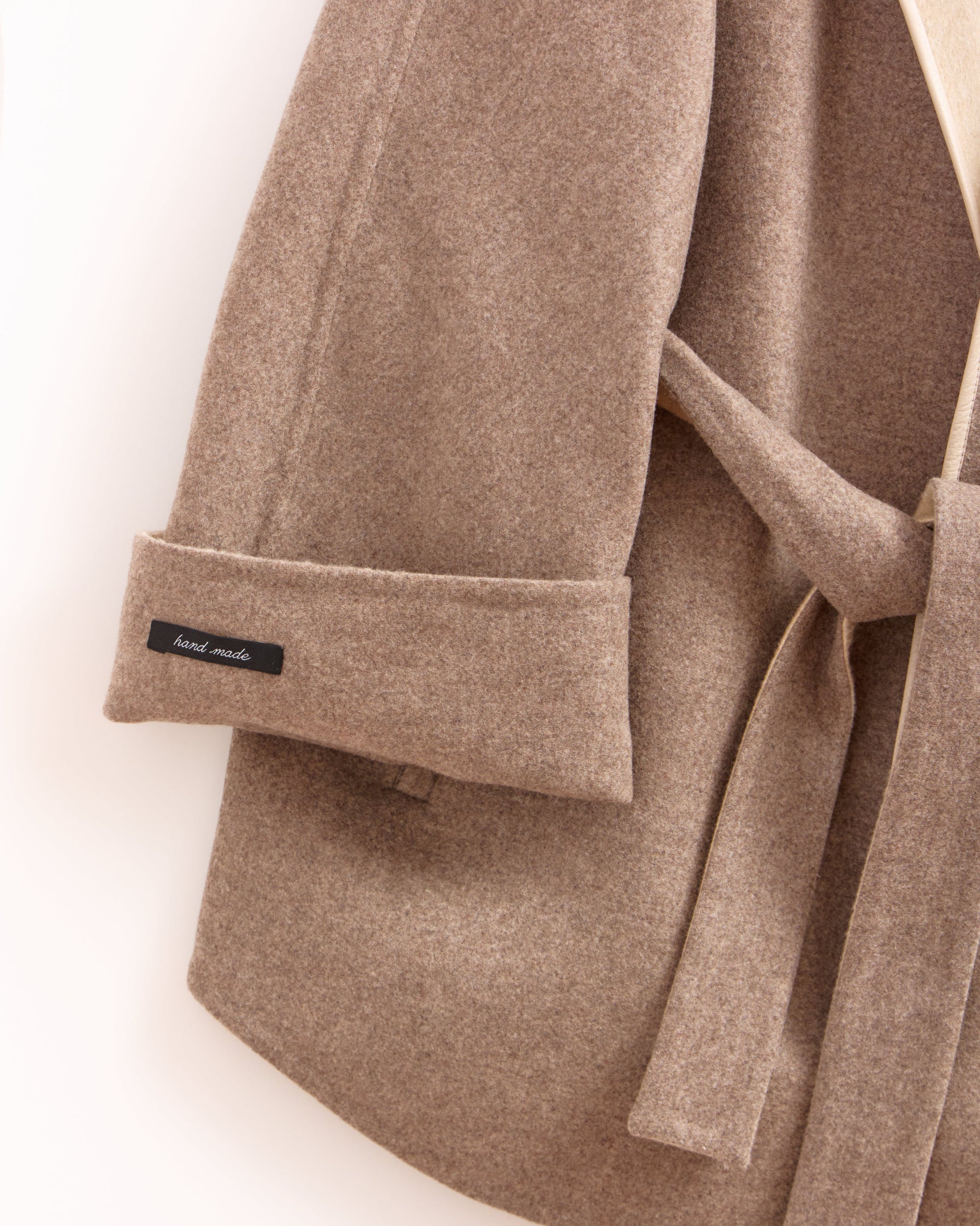 Romantic Cashmere Coat with Fur Accents