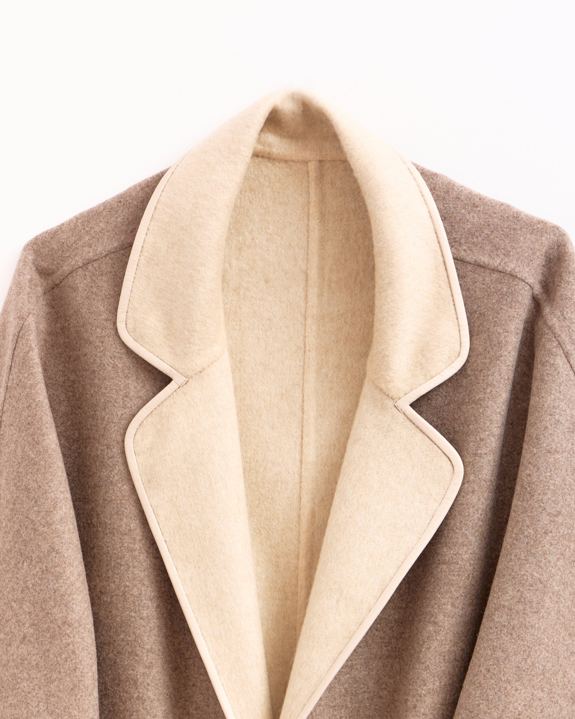 Romantic Cashmere Coat with Fur Accents