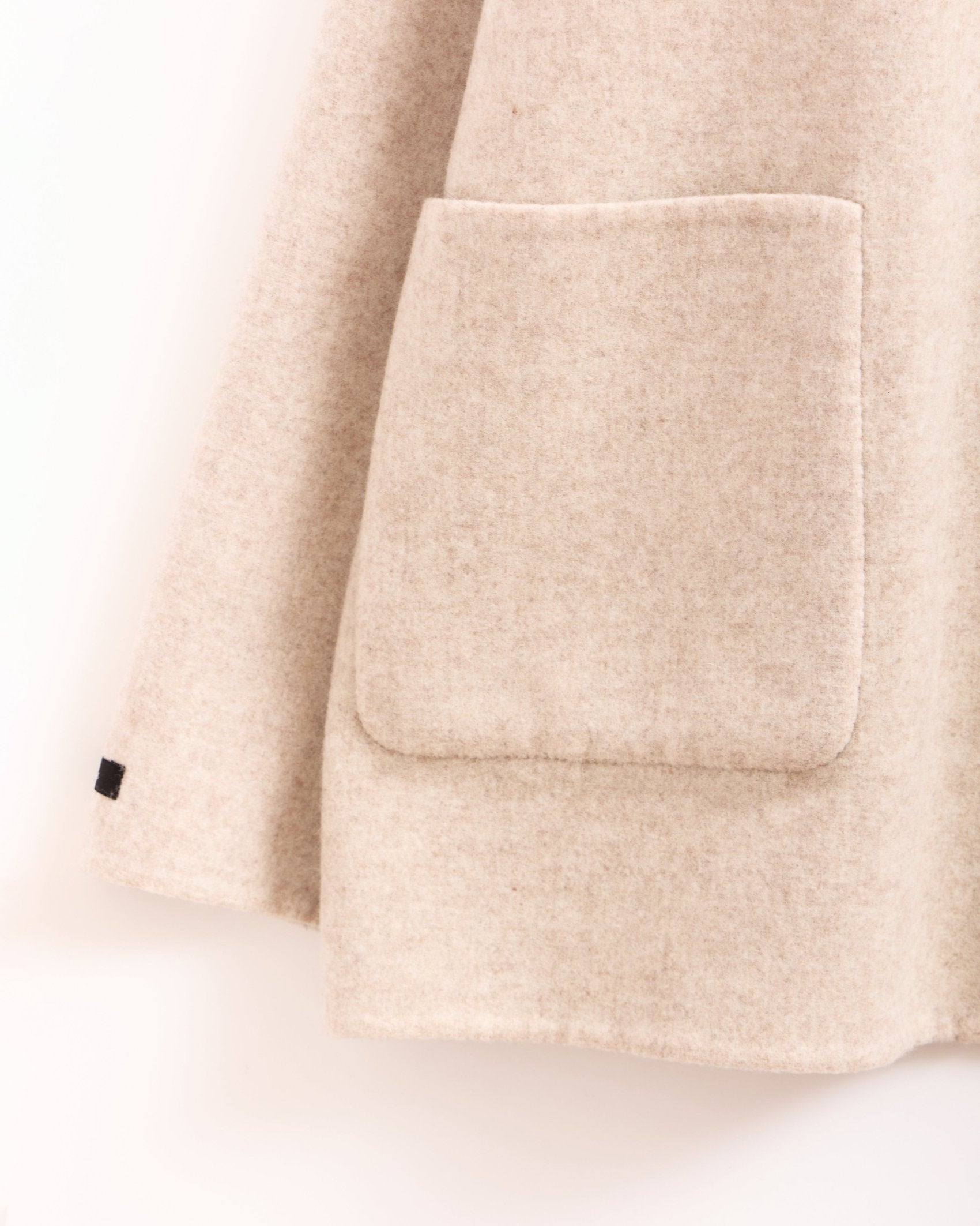 Oversized Cashmere Coat in Camel