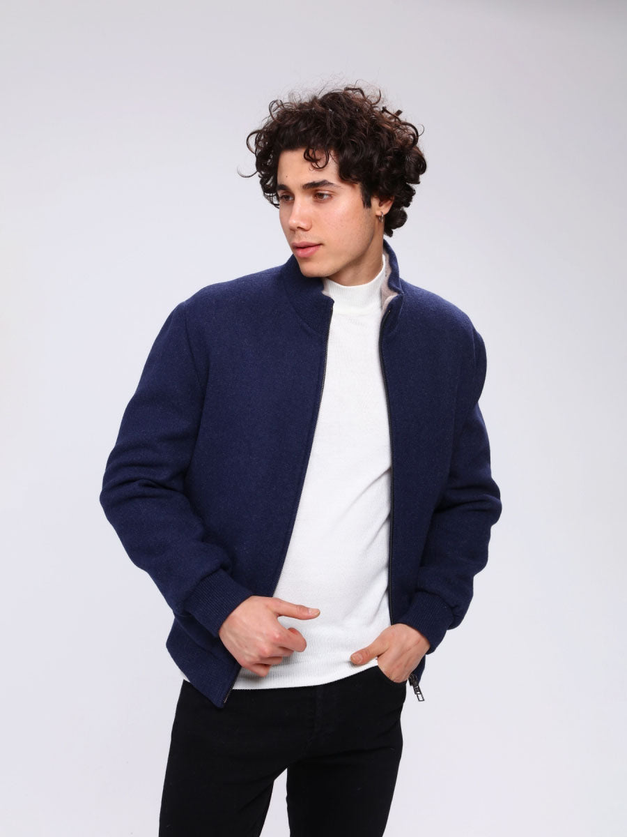 Chelsea Rex Rabbit Fur Men's Cashmere Coat