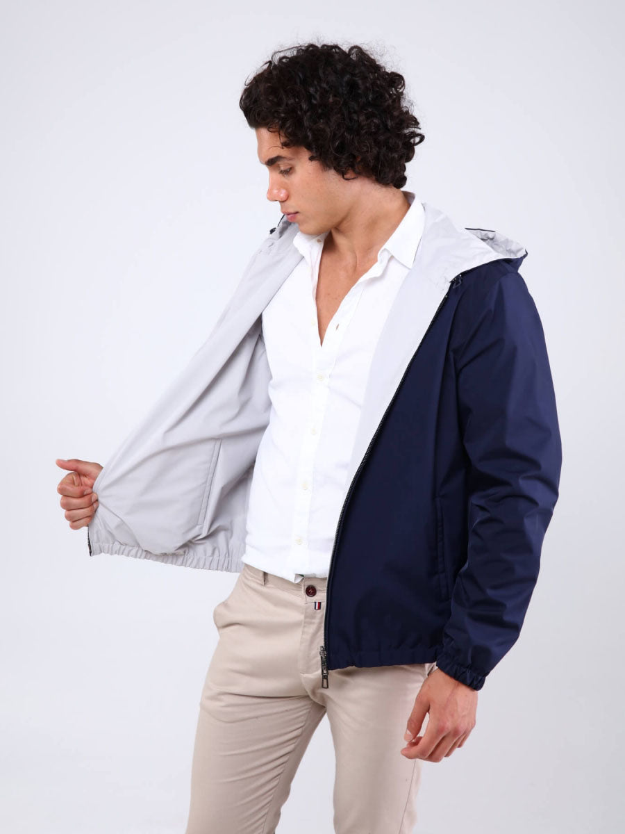 DUO BOMBER Hooded Waterproof Man Jacket