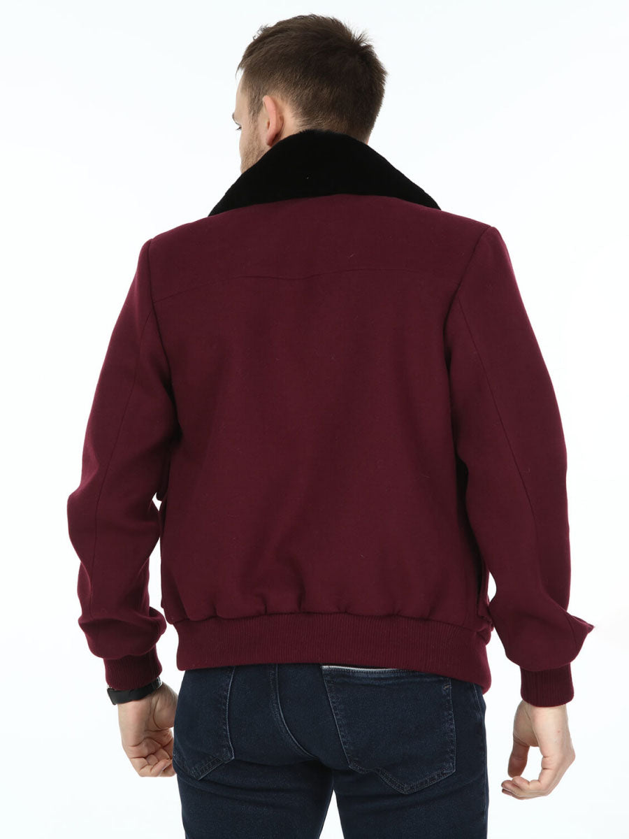 DORE Rex Rabbit Fur Men's Cashmere Coat
