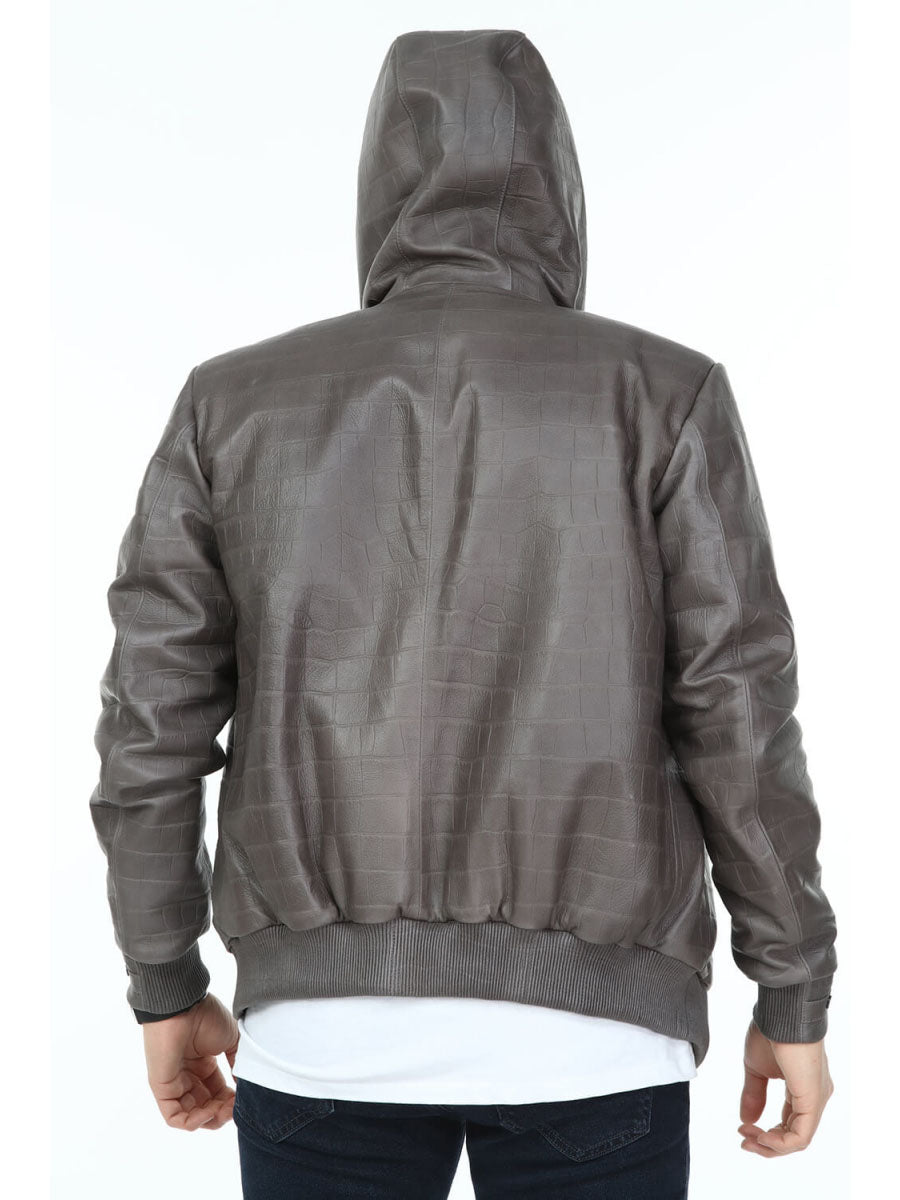 RONCHAMP Rex Rabbit Fur Men's Leather Coat