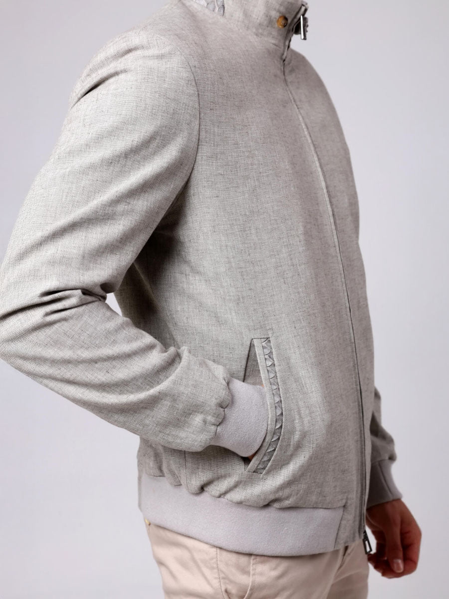 MIYA Phyton Detailed Linen Jacket