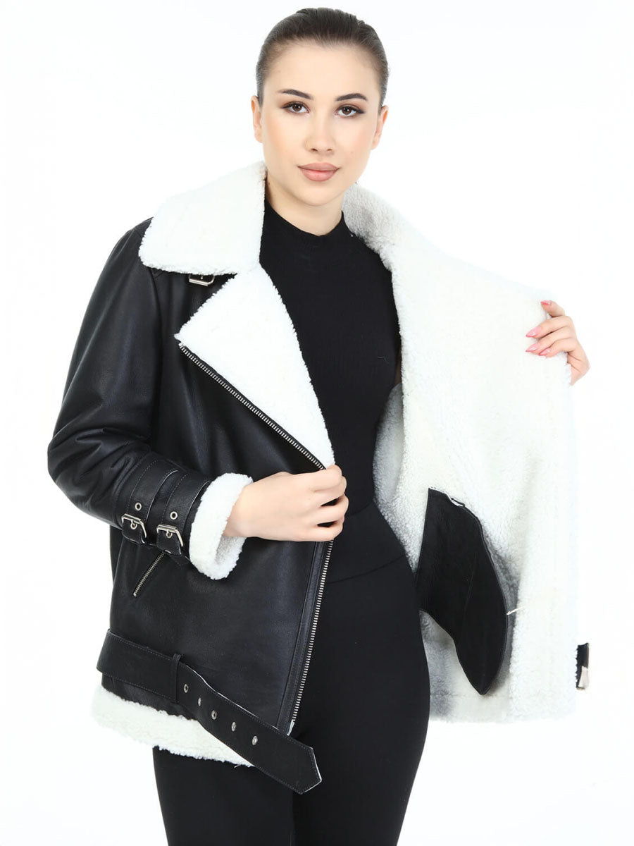 Scarlet Pilot Women's Fur Jacket