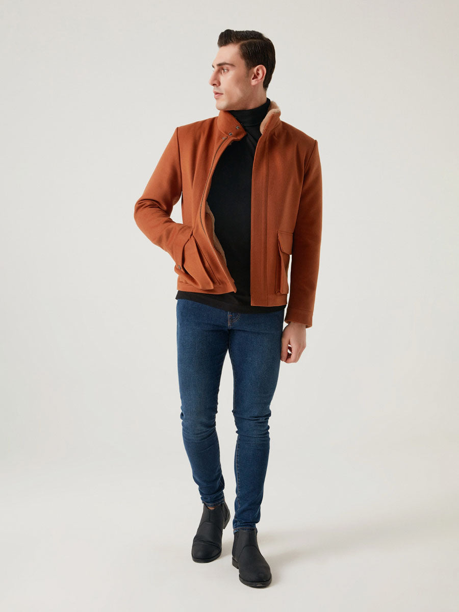 DORUK Rex Rabbit Fur Men's Cashmere Coat