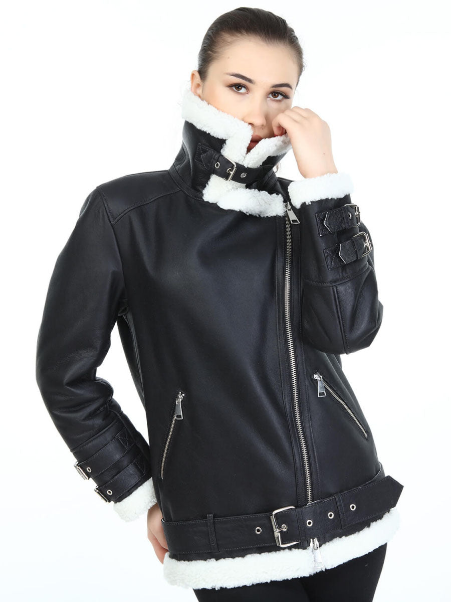 Scarlet Pilot Women's Fur Jacket