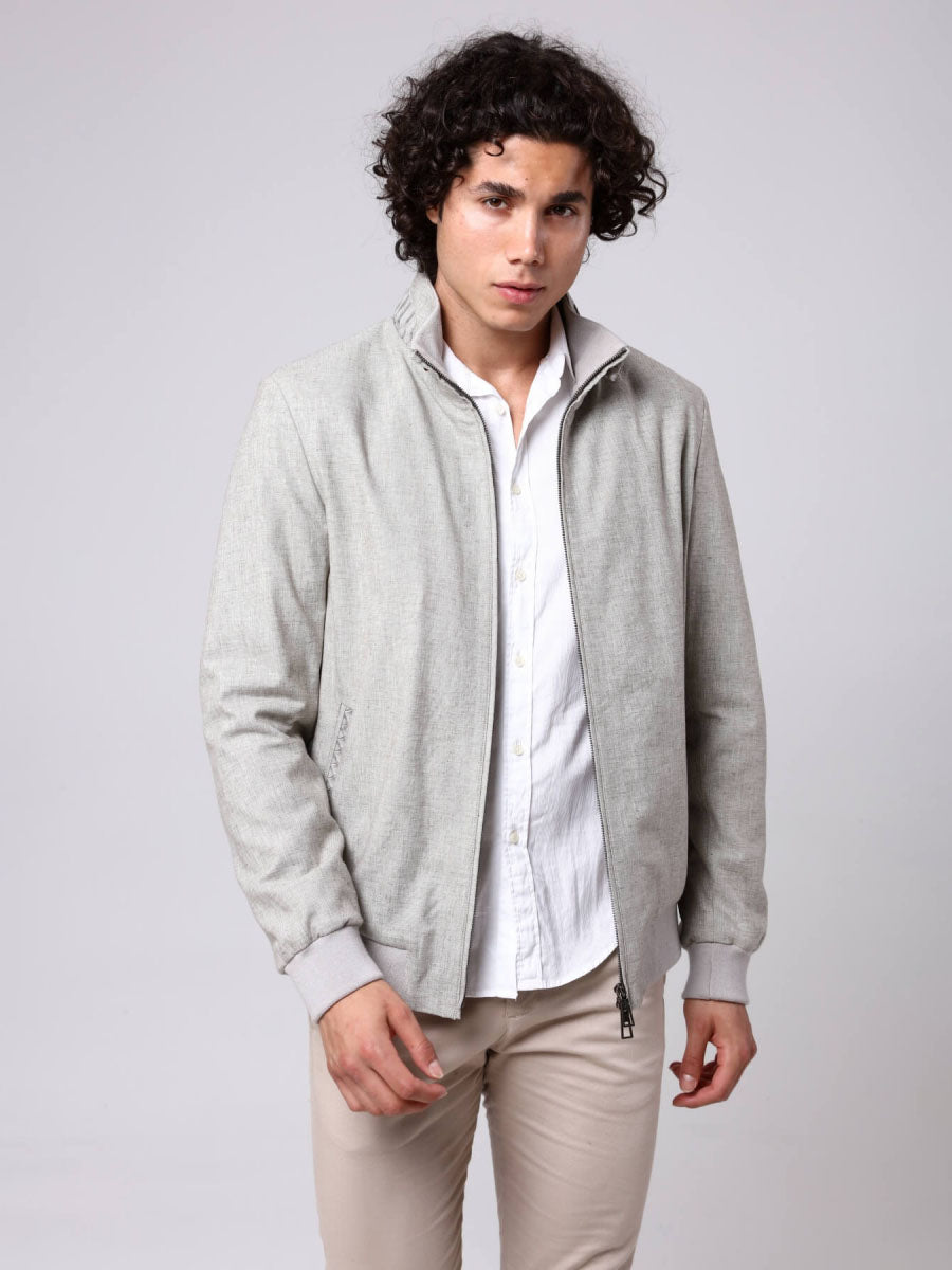 MIYA Phyton Detailed Linen Jacket