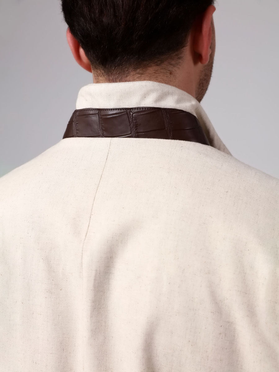 MIYA Phyton Detailed Linen Jacket