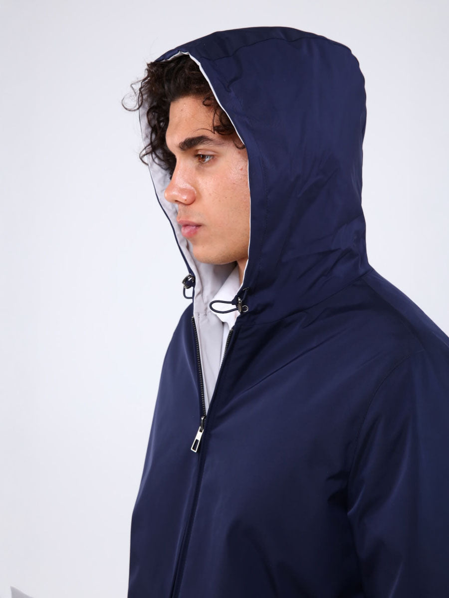 DUO BOMBER Hooded Waterproof Man Jacket